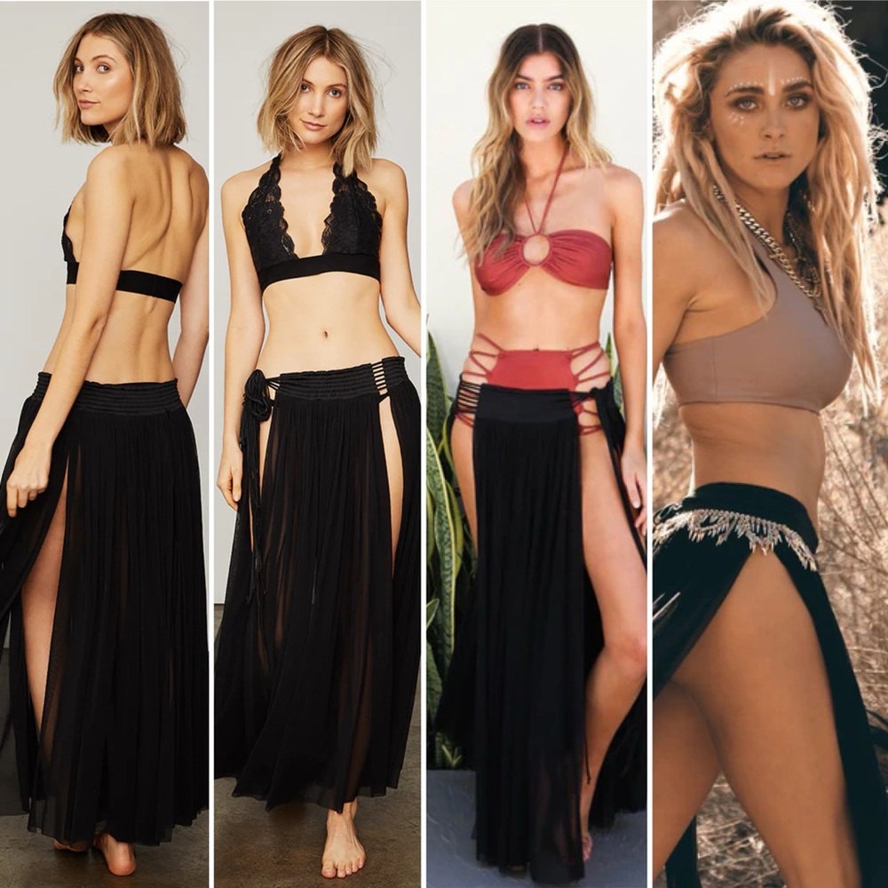 Brand new we are HAH HAHt as Hell racey slit skirt adjustable tie waistline M L